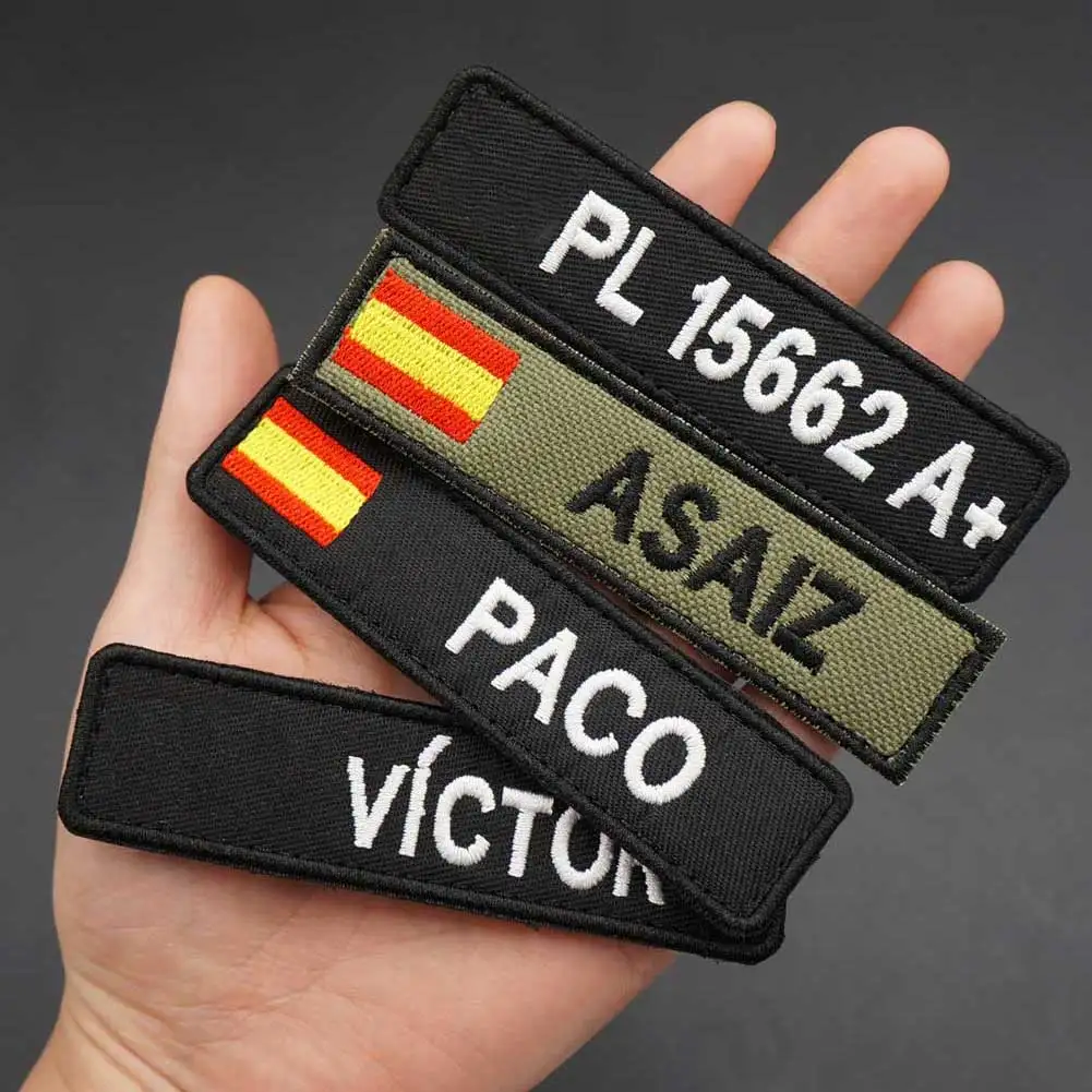 Parche táctico bordado España con velcro personalizable - imagen 3