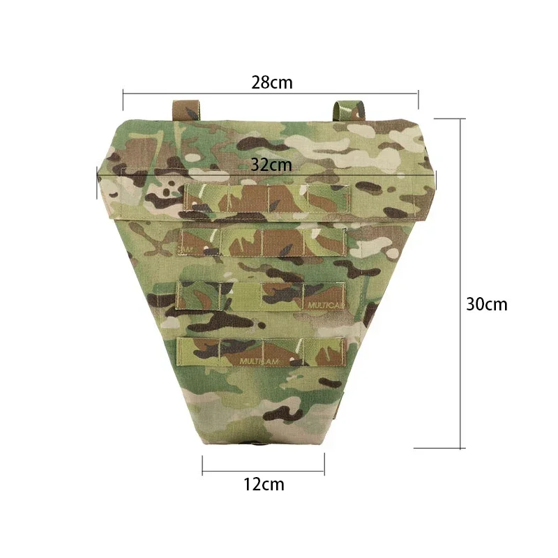 Chaleco táctico Molle, bolsa Airsoft EDC 500D, bolsa de expansión de placa, equipo, chaleco de caza al aire libre, bolsa de Panel de plataforma para Abdomen - imagen 4