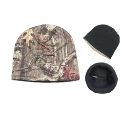 Gorro térmico reversible camuflaje biónico para caza y pesca