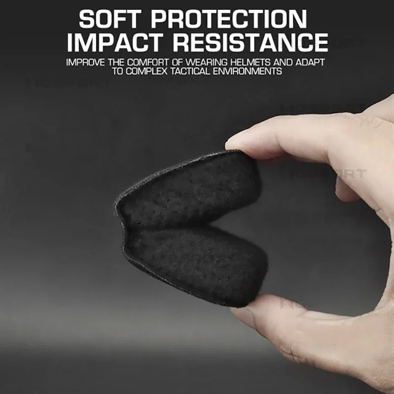 Almohadillas para casco, Kit de acolchado interior para casco táctico, almohadilla protectora de espuma viscoelástica para accesorios para casco de corte súper alto FAST SF - imagen 5