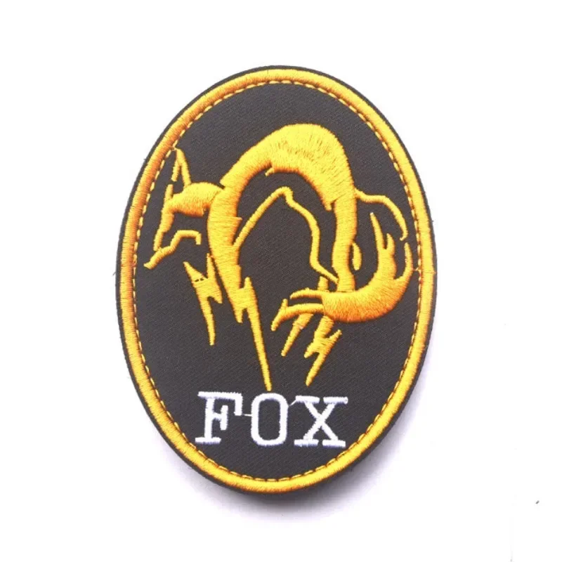 Equipo de Metal de zorro, parche bordado de tropa de zorro, insignia de moral DIY, pegatina de mochila, parches de gancho y bucle para chaquetas - imagen 5