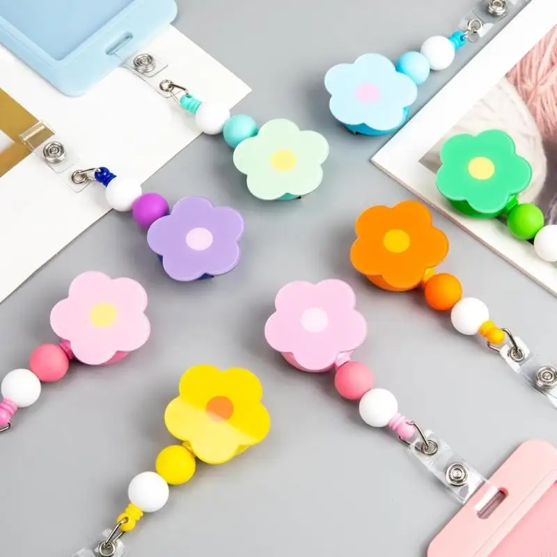 Portatarjetas retráctil, protectores tarjetas acción deslizante rápido para oficina y escuela, K1KF - imagen 2