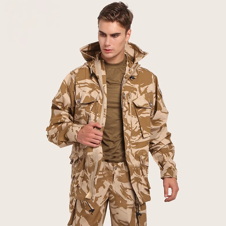 Gabardina de desierto para hombre, chaqueta táctica de combate al aire libre, Smock, edición británica, público, M65 - imagen 2