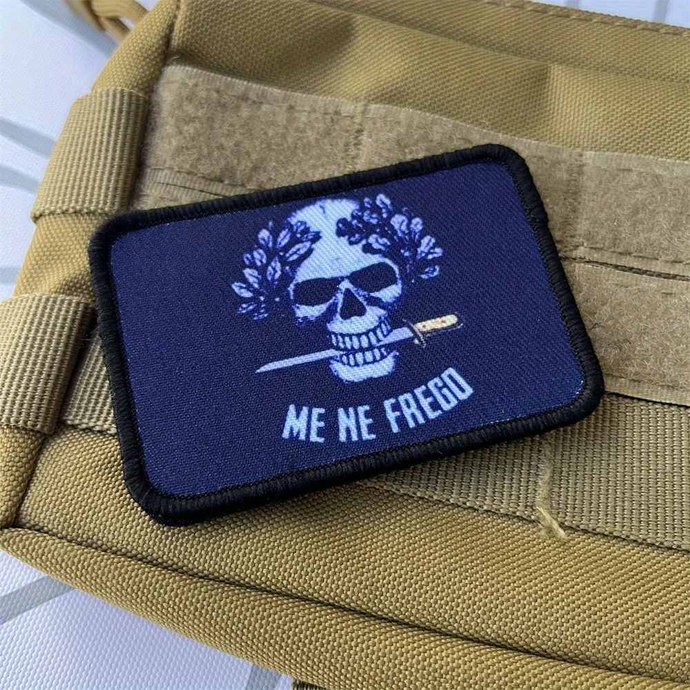 Parches tácticos Me Ne Frego Morale para ropa, parche de gancho y bucle impreso, pegatina para mochila militar - imagen 4