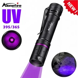 Bolígrafo UV con luz LED de 365nm/395nm, linterna con batería AA, fluorescente ultravioleta, para manchas de mascotas, tiña de gato, marcador de tinta Invisible, antorcha