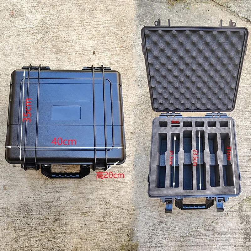Caja de transporte de seguridad táctica Gloc G17G18G19 1911, Maleta de prevención de caídas de pistola, estuche rígido de almacenamiento de seguridad para herramientas de caza - imagen 3