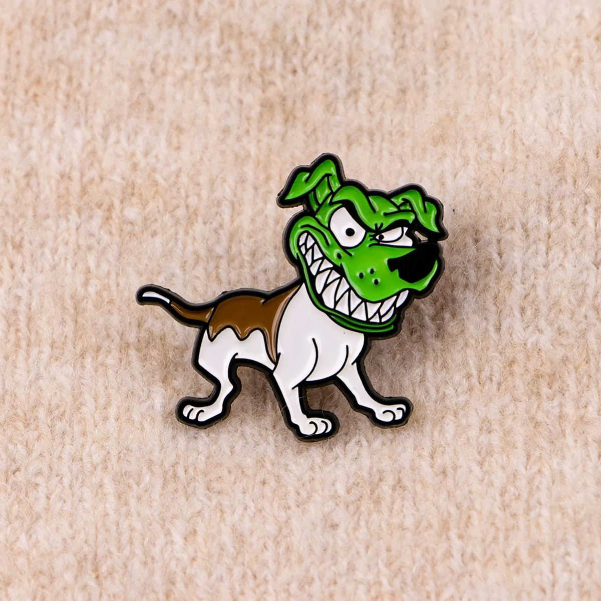 Pin de solapa táctico perro verde de metal para chaqueta y mochila - imagen 5