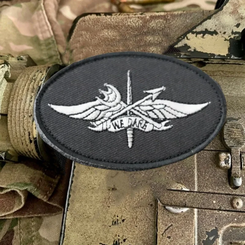 Parche bordado táctico para ropa, insignia de moral, gancho, parches militares, pegatinas para mochila, brazalete - imagen 3