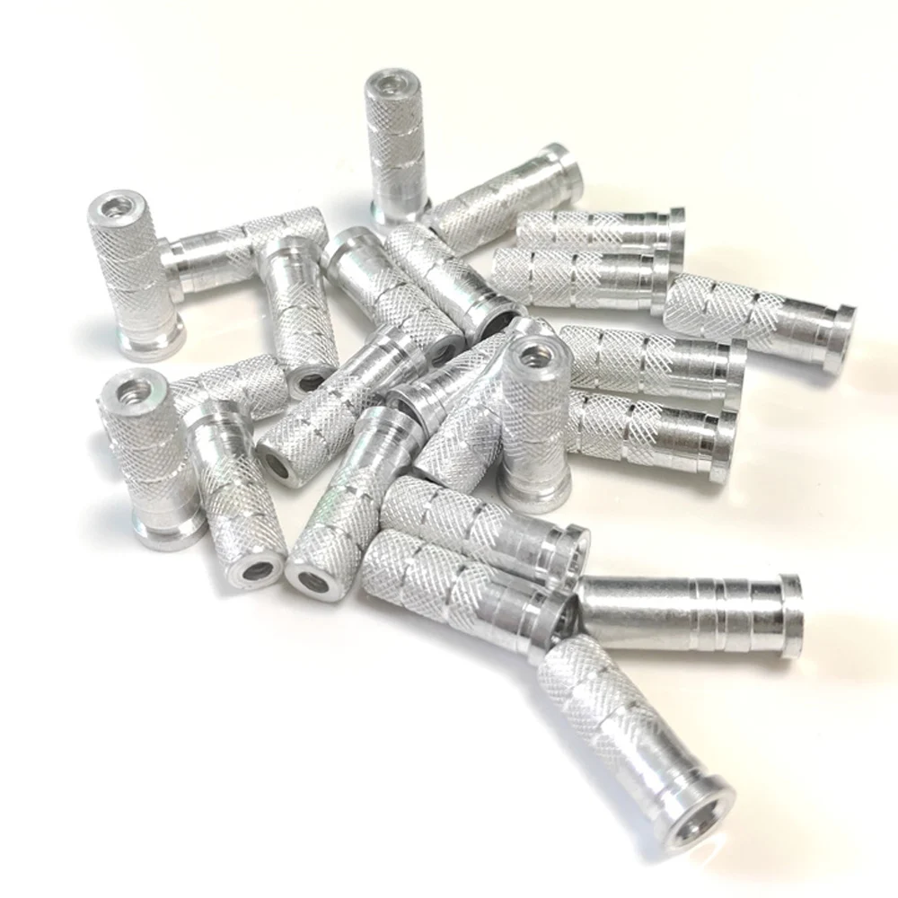 Conectores de inserción de aluminio para tiro con arco, 50 Uds., aptos para OD 8,8mm ID 7,6mm, flechas de carbono, eje de ballesta, flecha para tiro de caza - imagen 5