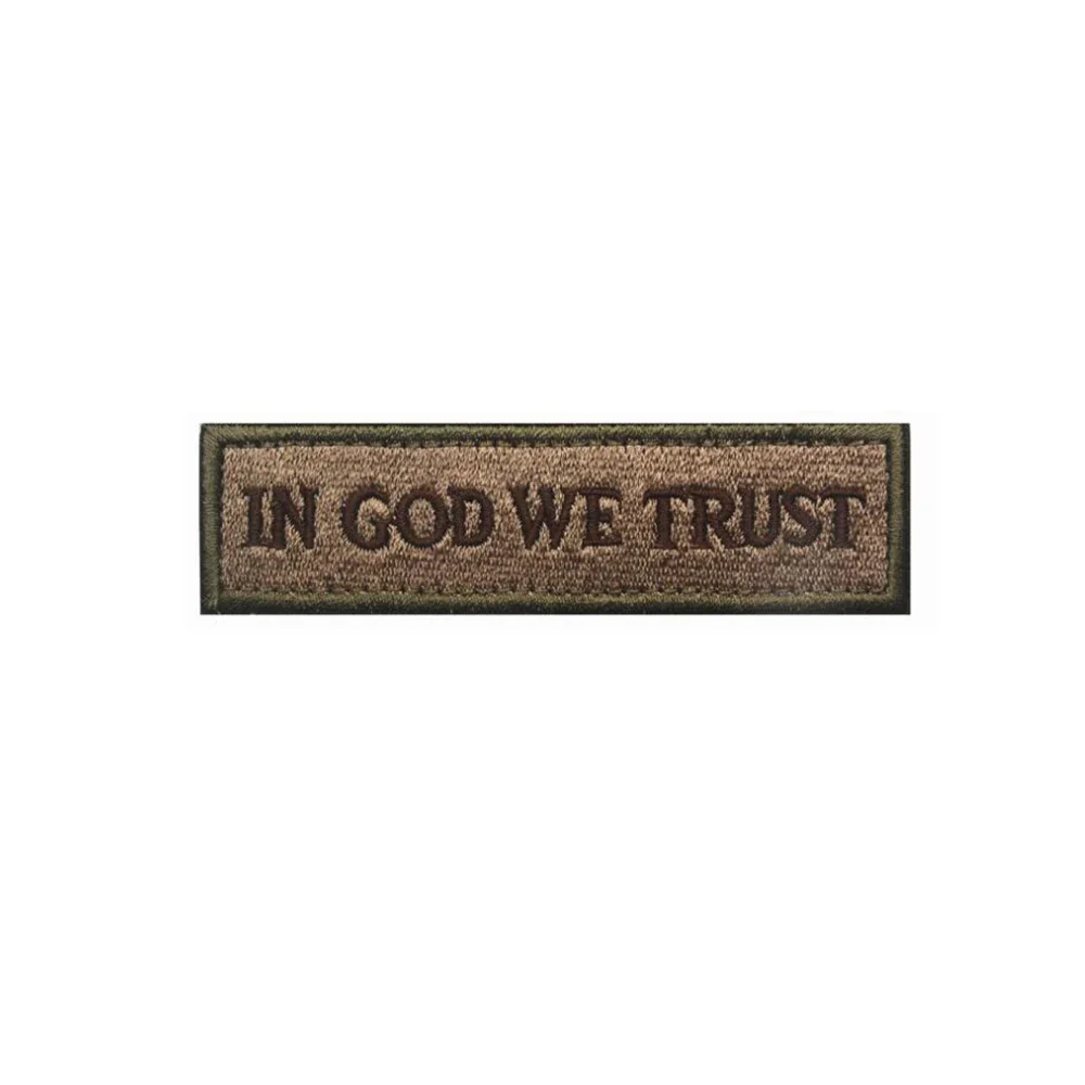 EN GOD WE TRUST, apliques de parches bordados, parches luminosos vikingos reflectantes IR, insignias de decoración táctica para chaquetas de ropa - imagen 5