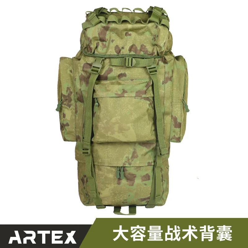 Mochila táctica de gran capacidad multifuncional, bolsa táctica de senderismo, ventilador militar al aire libre, mochila táctica de camuflaje, 65L - imagen 2