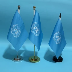 BANDERA DE SKY Naciones Unidas escritorio poliéster oficina decorativa