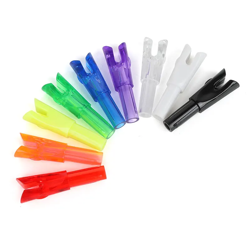 50 Uds flecha Nock para ID 6,2mm eje de flecha PC cola de flecha arco recurvo arco compuesto caza tiro objetivo accesorios de tiro con arco - imagen 4
