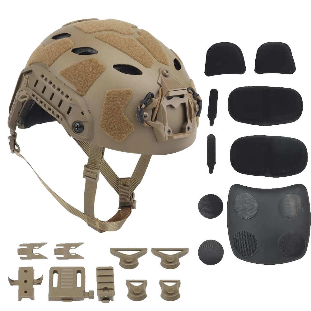 Casco Airsoft táctico, conjunto de auriculares con Binocular GPNVG18, modelo de visión nocturna, casco, modelo de cámara, máscara de pasamontañas transpirable - imagen 2