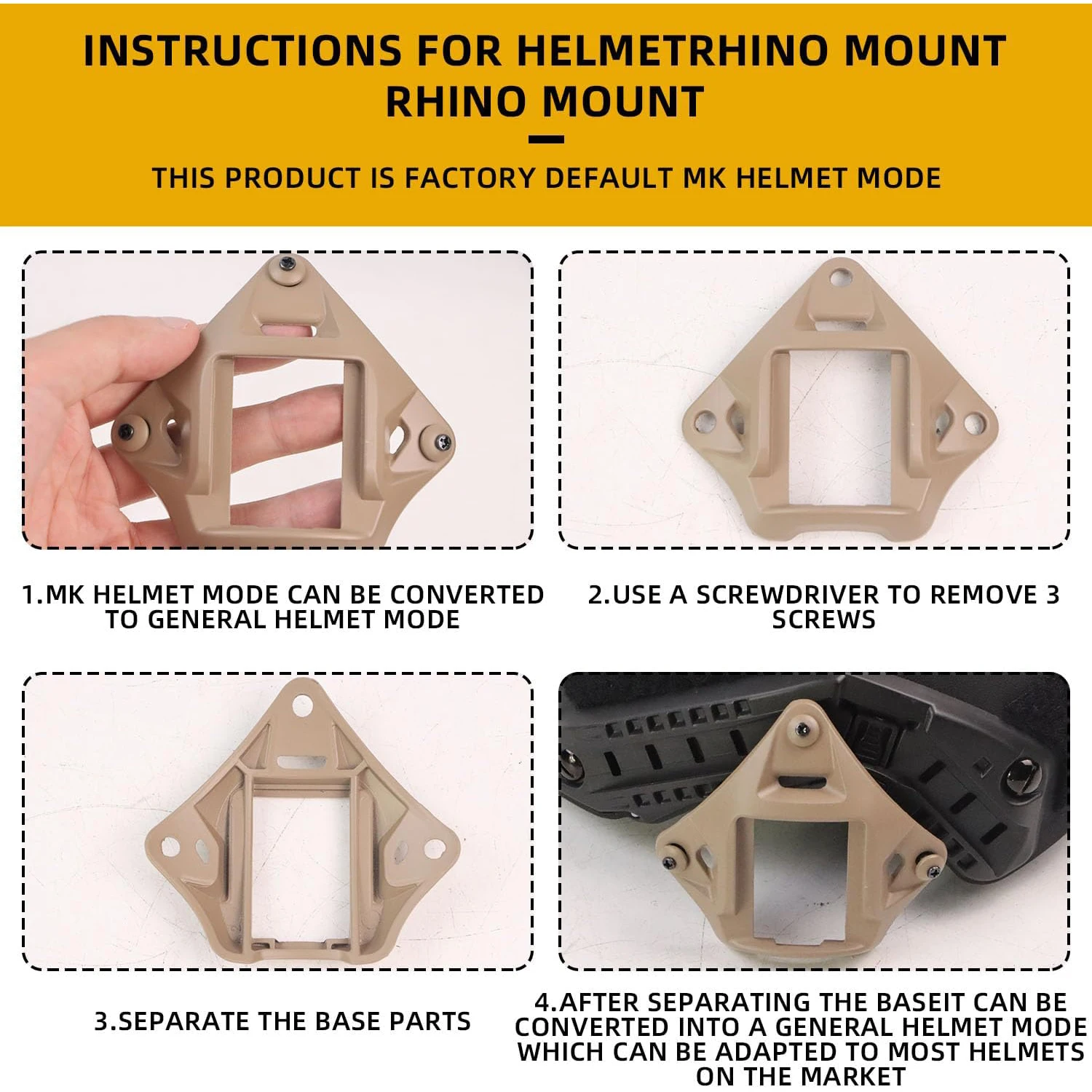 BOOIU VAS Shroud casco táctico Nylon NVG montaje adaptador de visión nocturna compatible con soporte FAST MICH campo CS accesorios para cascos de montar - imagen 4