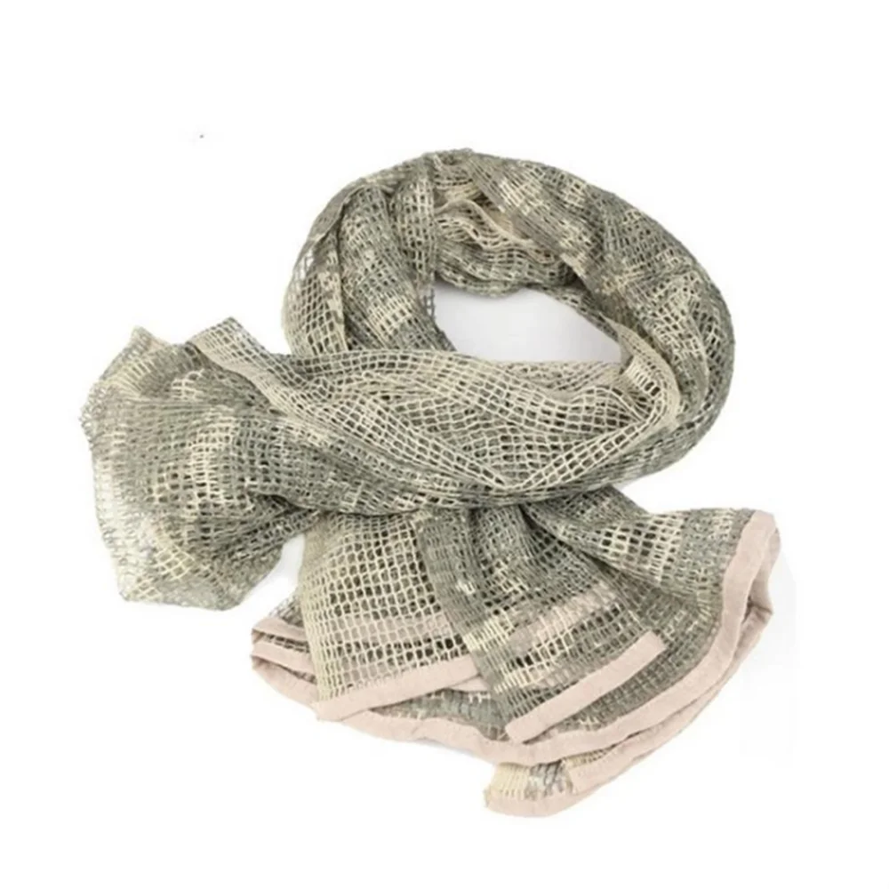 Bufanda de red grande Rectangular para exteriores, bufanda táctica antimosquitos, babero, bufandas cuadradas para hombres y mujeres - imagen 5