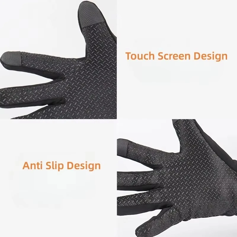 DIZETION Guantes de invierno para mujer y hombre, guantes de esquí, forro térmico, pantalla táctil cálida, perfecto para esquiar - imagen 4