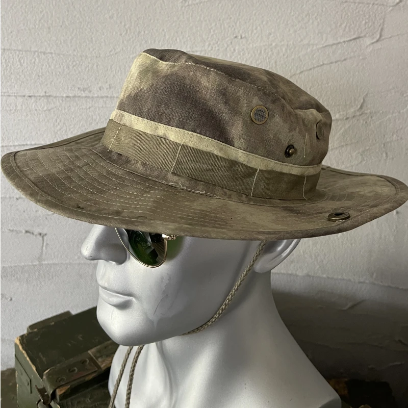Gorra Benny para hombre, sombrero de pescador táctico de verano con borde redondo para montañismo al aire libre, pesca - imagen 2