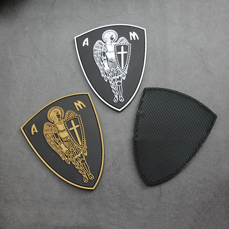 Parche de PVC 3D de la Legión de Ángel, escudo táctico, insignia de goma suave para ropa, bolso, chaleco, decoración de colocación con gancho - imagen 2