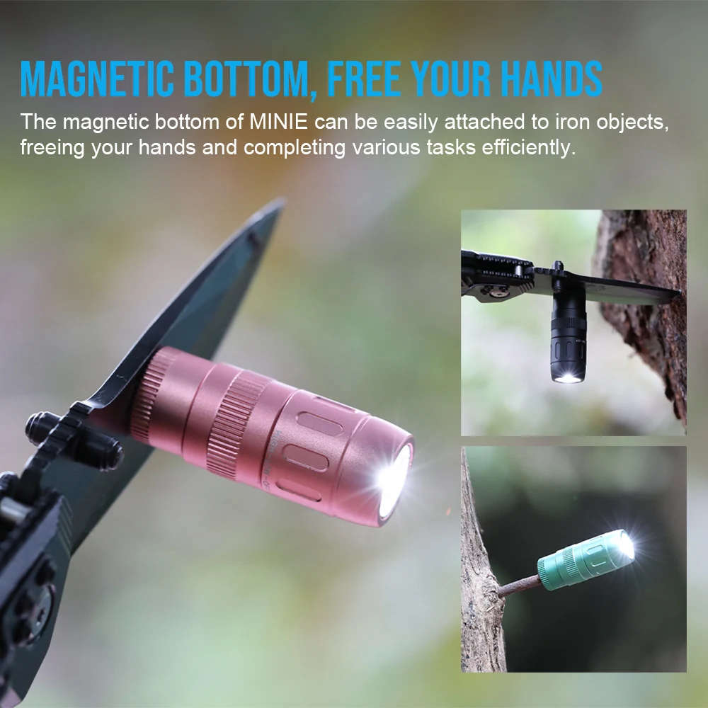 Trustfire MINIE Mini llavero antorcha luces linterna de bolsillo linternas Led recargables lámpara magnética luz de Camping - imagen 4