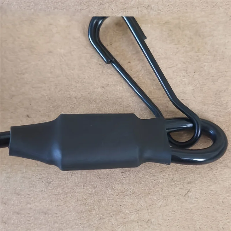 Cordón elástico táctico antipérdida, cinturón de seguridad de resorte antirrobo, cuerda para pistola, llavero, accesorios para linterna - imagen 4