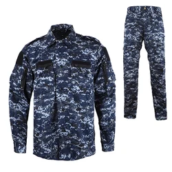 Uniforme de combate para hombre, traje de camuflaje táctico, ropa de entrenamiento para senderismo y caza, conjunto de chaqueta y pantalón