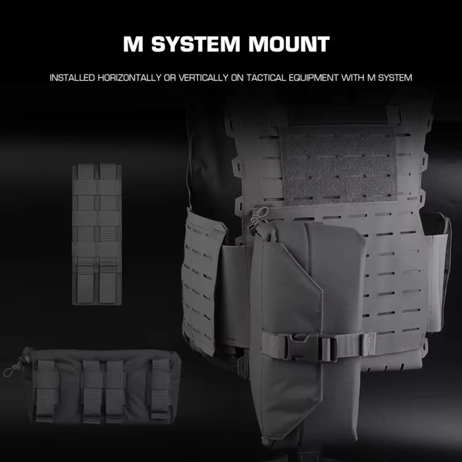 Bolsa táctica GPNVG 18 NVG, Estuche de transporte de visión nocturna de suelo panorámico acolchado MOLLE para tiro Airsoft, caza, Cosplay - imagen 3