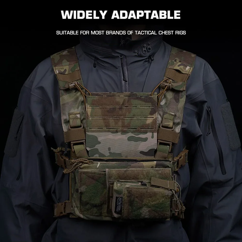 Micro Panel frontal para exteriores, para chaleco D3CRM MK4, arnés de aparejo para el pecho, portador de teléfono de navegación, Panel MOLLE, accesorios para chaleco de caza - imagen 3