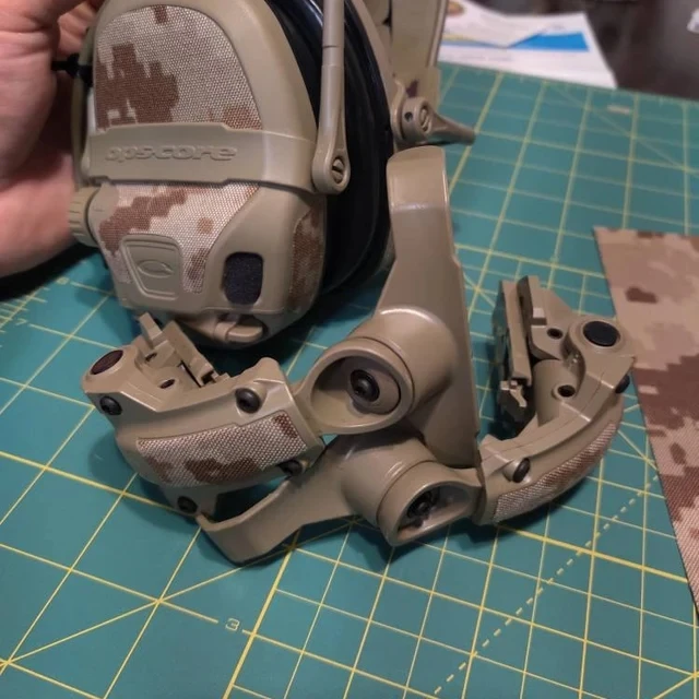 Pegatina táctica para FCS, adhesivo para auriculares con cancelación de ruido, resistente a IR, tela infrarroja, color AOR1, ANC, OPS CORE - imagen 2