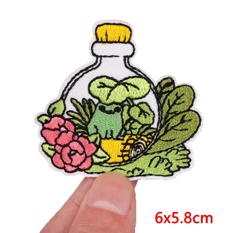 Parche bonito de Animal PEQUEÑO, parches bordados de dibujos animados para ropa, parche de erizo de gato DIY, parches para planchar para ropa, pegatinas para coser - imagen 5