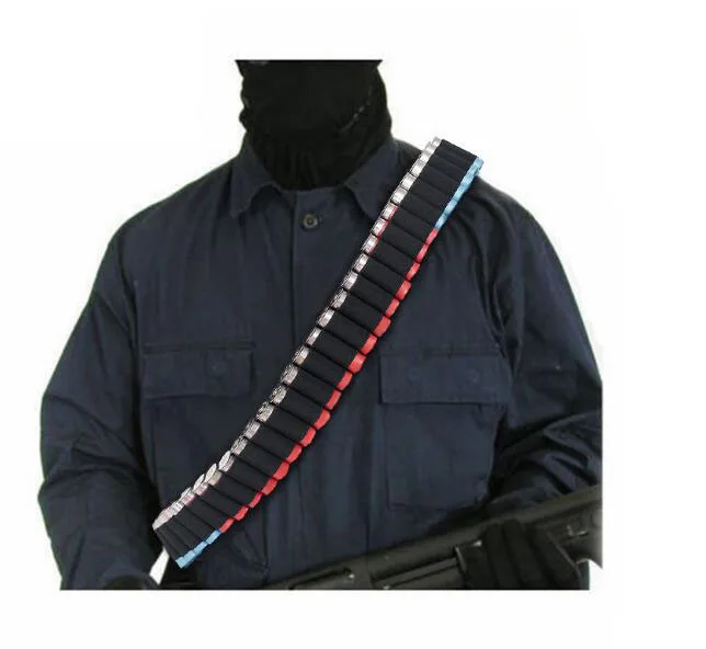 Munción de escopeta táctica con eslinga, carcasa de escopeta redonda 26/50 con clip de munición tipo cinturón, accesorios de caza - imagen 2