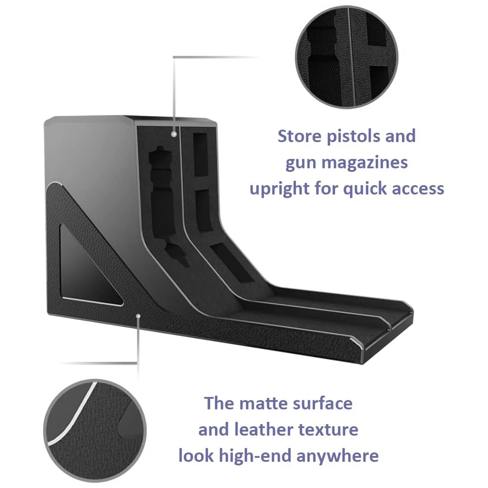 Soporte portapistolas universal caja fuerte con sujeción de cargadores - imagen 4