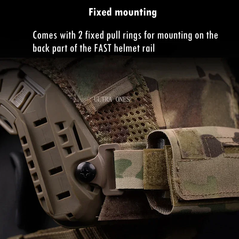 Bolsa de peso contrapeso para casco, bolsa NVG de contrapeso para casco táctico para OPS Fast BJ PJ MH, accesorios para cascos de caza - imagen 5