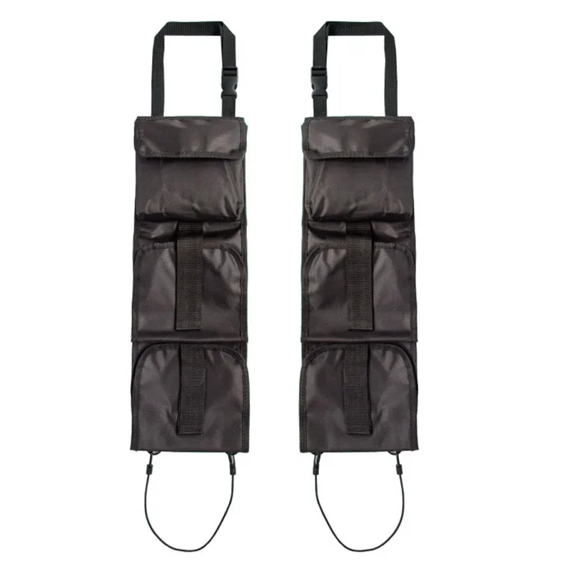 Bolsa de almacenamiento para asiento delantero de vehículo, eslinga para Rifle, asiento trasero, colgante, funda para pistola, organizador portátil con múltiples bolsillos, 2 uds. - imagen 3