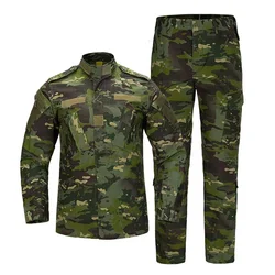 Uniforme táctico camuflaje woodland ripstop para combate
