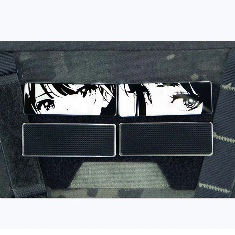 Parche de Metal de ojos de luna de marinero bidimensional de Anime para ropa, decoración de mochila, insignia táctica con gancho - imagen 4