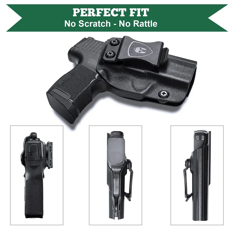 Sólo para: Sig P365 / P365 SAS / P365X PistoL, fundas IWB KYDEX, sonido de bloqueo, cinturilla interior, bolso de mano derecho - imagen 4