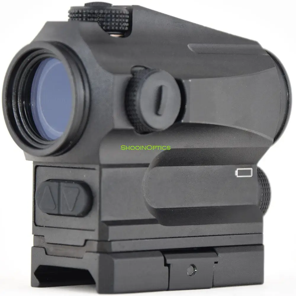 VOS AR II 1x 22mm 2 MOA Red Dot Colimator Sight Interruptor de botón trasero Brillo ajustable - imagen 3