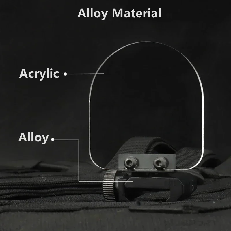 Protector de visión para Airsoft, Protector de lente plegable de alto impacto montado en riel, Protector de pantalla para mira réflex de punto Airsoft - imagen 3