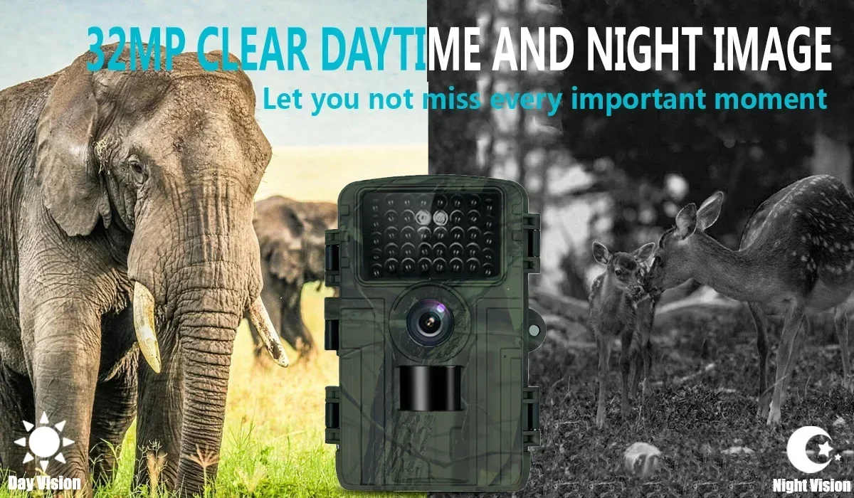 Cámara de caza PR5000, cámara infrarroja de 32M con huella de caza salvaje antiexaza para cámara de seguimiento de caza IP66 resistente al agua - imagen 3