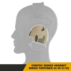 Peltor ComTac parche adhesivo auriculares tácticos gestión de cables
