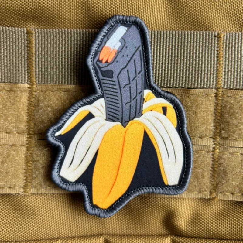 Insignia de moral de revista Banana Bullet, parche táctico, parches de impresión del ejército, gancho y bucle, brazalete militar, pegatina para mochila - imagen 3