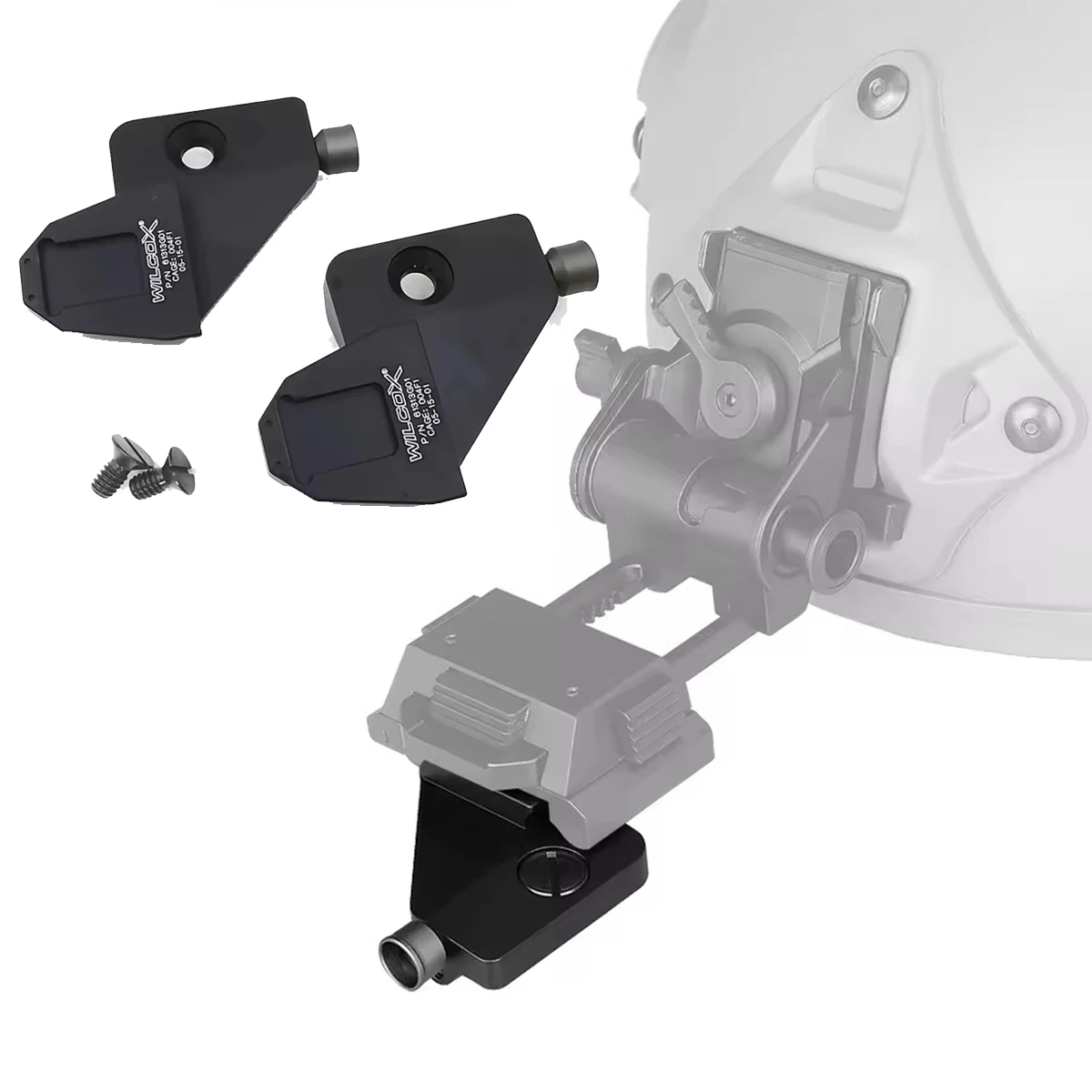 Wilcox PVS-14 NVG zapato de cola de milano gafas de visión nocturna montaje de soporte pareja con puente Binocular plegable o volteado al lado