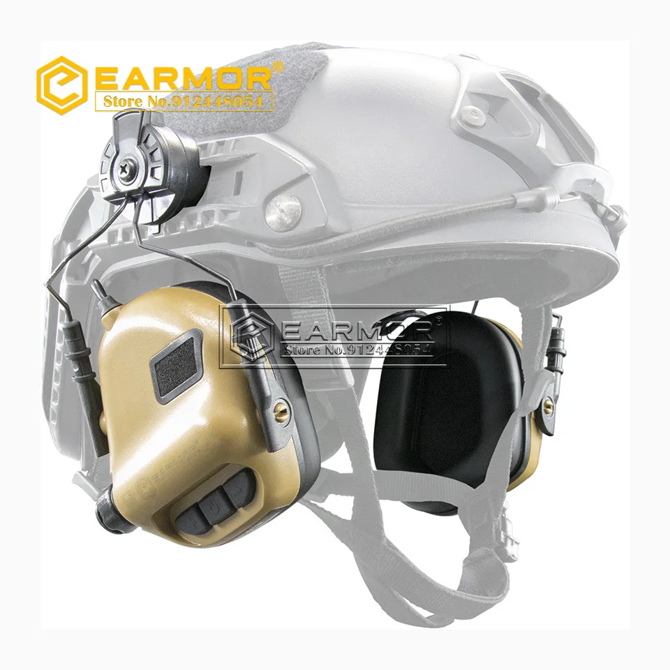 OPSMEN EARMOR M31H ARC casco auriculares Protector auditivo electrónico orejera de tiro con entrada auxiliar NRR22 Boom Mic - imagen 4