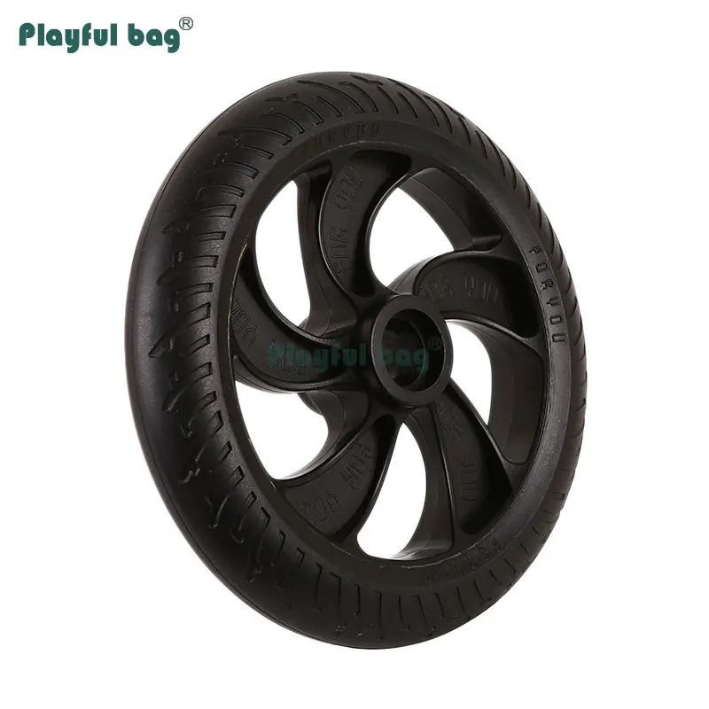 Rueda de poliuretano de 8 pulgadas para patinete eléctrico, rueda silenciosa de perfusión sólida resistente al desgaste, 200x36MM, AMB161 - imagen 5