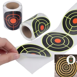 200 Uds 7,6 cm autoadhesivo tiro objetivo pegatina salpicaduras amplificador práctica reactiva entrenamiento caza pegatinas