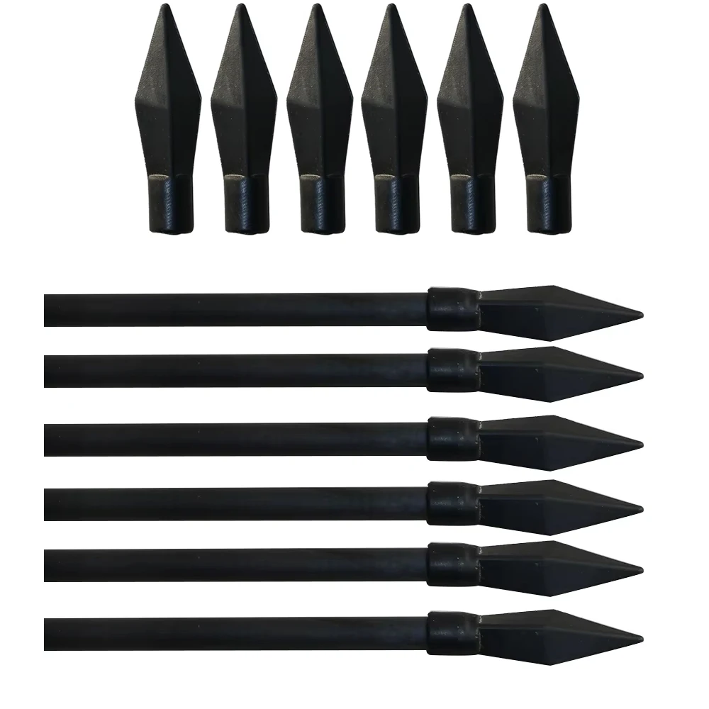 6 12 24 Uds puntas de flecha suaves de goma 8mm de diámetro interior puntas de flecha seguras para accesorios de entrenamiento de juegos de tiro con arco