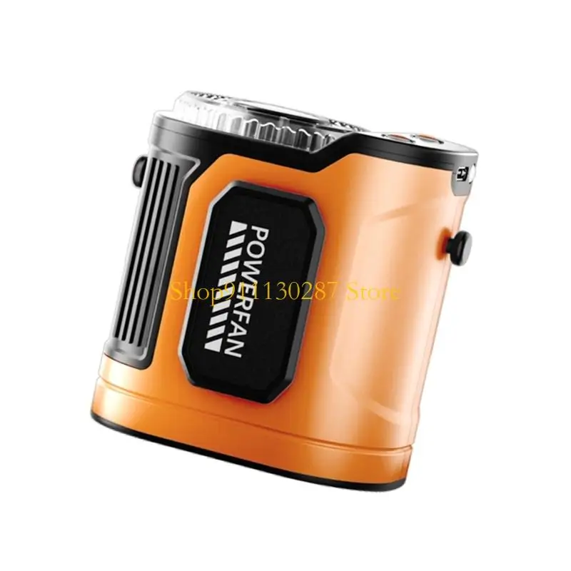 Ventilador portátil impermeable J1HC con batería recargable múltiples niveles velocidad para caminatas en lugares y - imagen 3