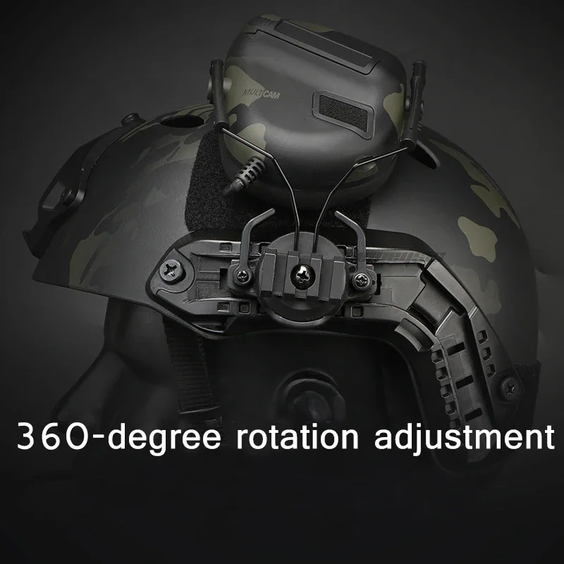 Adaptador de riel de casco táctico, Kit de montaje de soporte de suspensión para rieles de guía de casco de 19-21mm - imagen 5