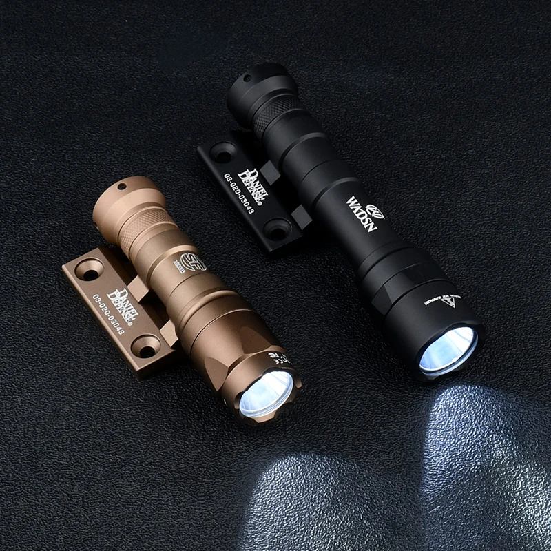 Linterna táctica Surefir M300 M600 de Metal, luz LED blanca para caza con Base de montaje Offset DD compatible con riel Mlok Keymod SMR de 20MM - imagen 3